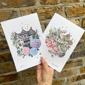 London Art Print. Memory Art Gift From London. Liberty London Art. Knightsbridge Art. Personalised London Gift.