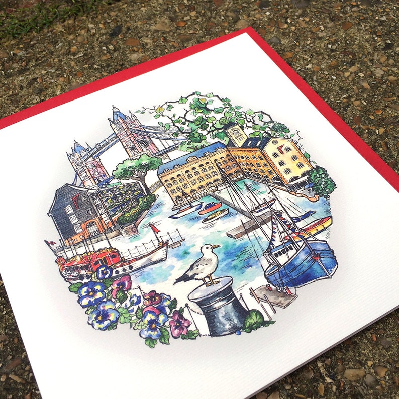 St Katharine/'s docks card London Travel London Love. Tower Bridge