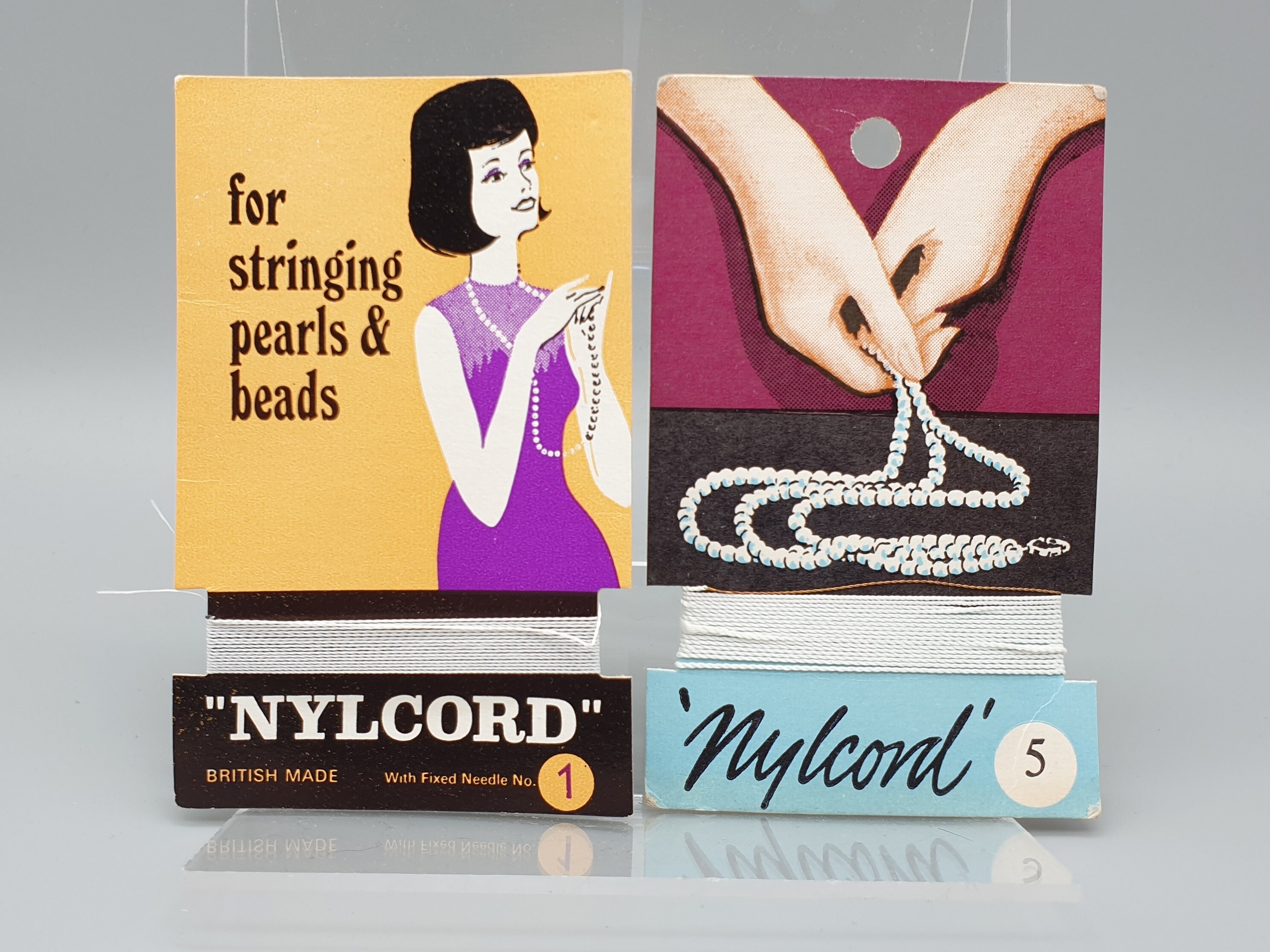 1950's Collar String Nylcord Packets For Stringing Etsy