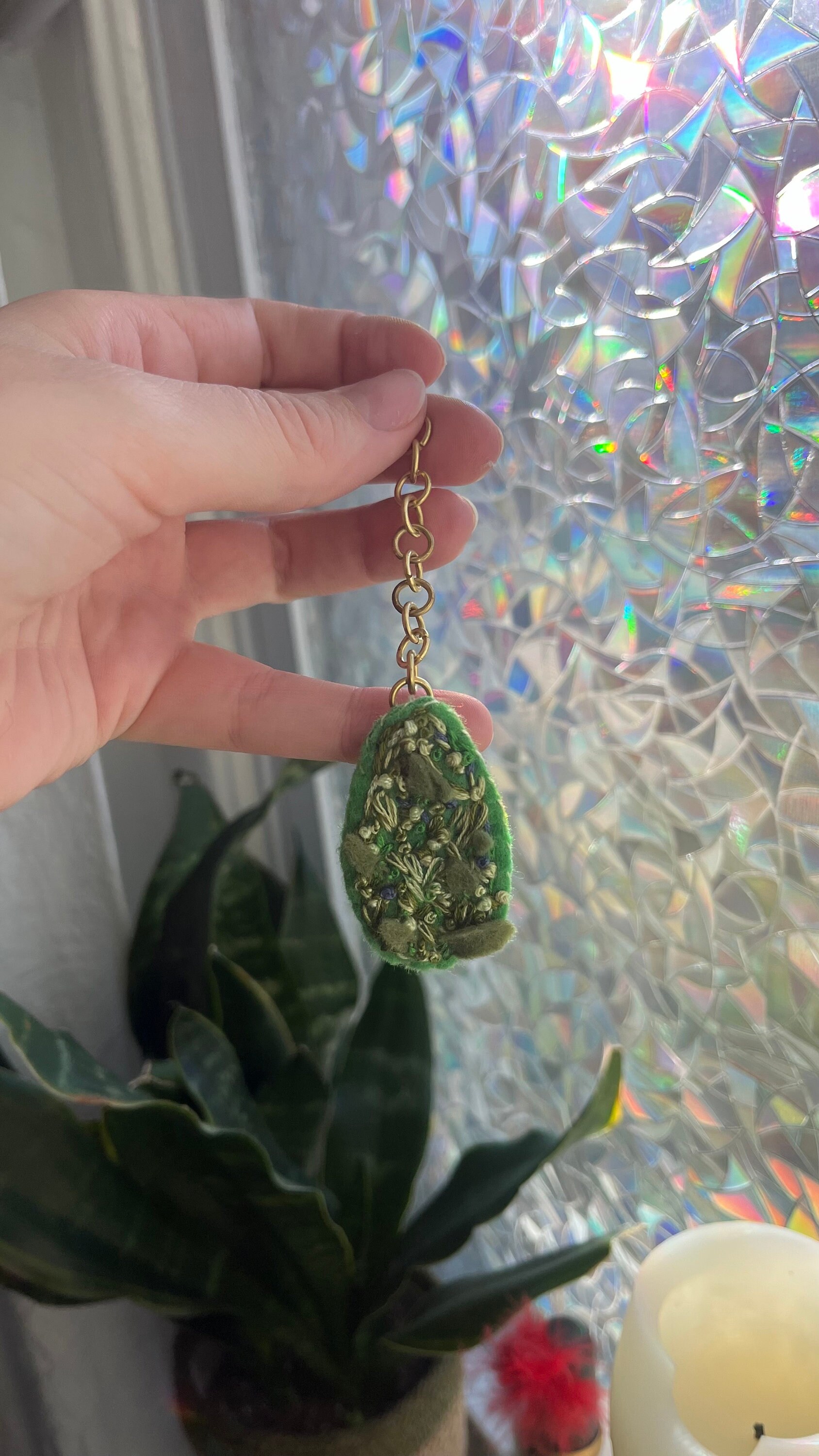 Little Cannabis Flower Keychain