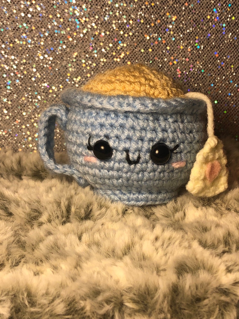 Keychain crochet amigurumi tea cup coffee cup hot cocoa and Etsy