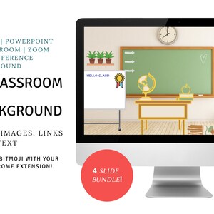 TEACHER ZOOM BACKGROUND Bundle | Classroom Backdrop | Instant Download ...