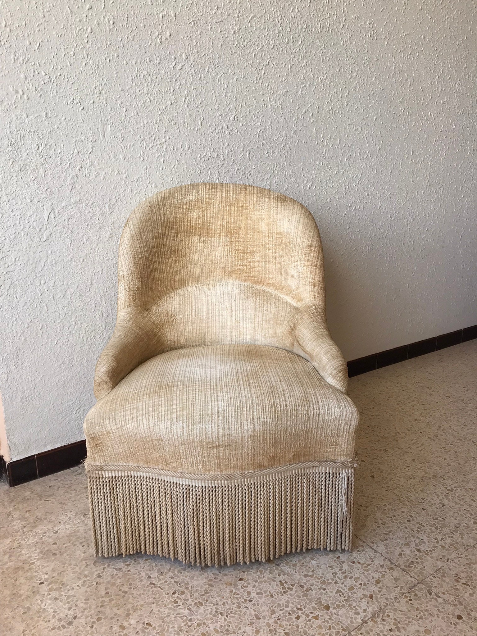 fauteuil crapaud Vintage
