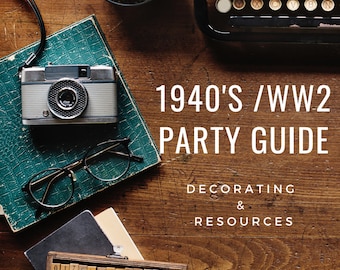WWII Party Dekorations-Anleitung, 1940er Jahre (Digitaler Download)