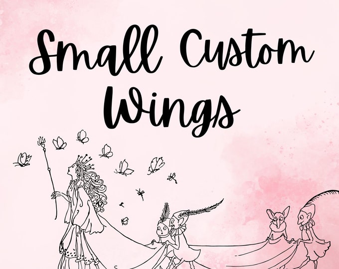 Small Custom Iridescent Fairy Wings, Wearable Fairy Wings