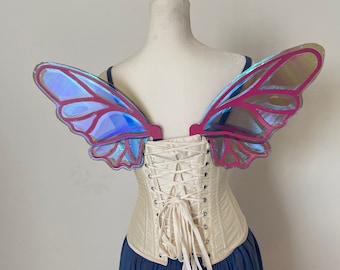 READY TO SHIP Small Purple And Pink Iridescent Fairy Wings