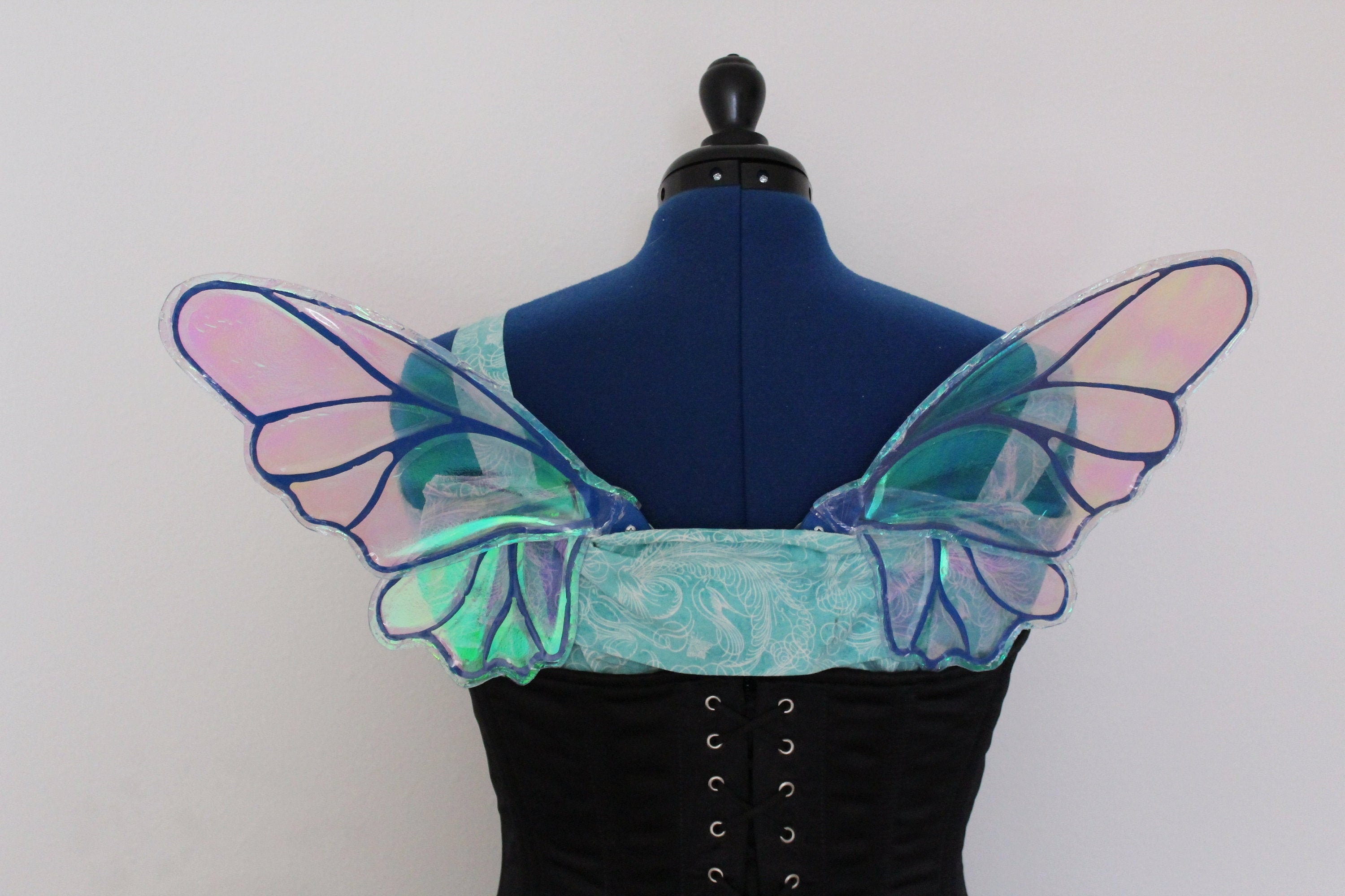 Small Blue Iridescent Butterfly Fairy Wings Etsy 日本