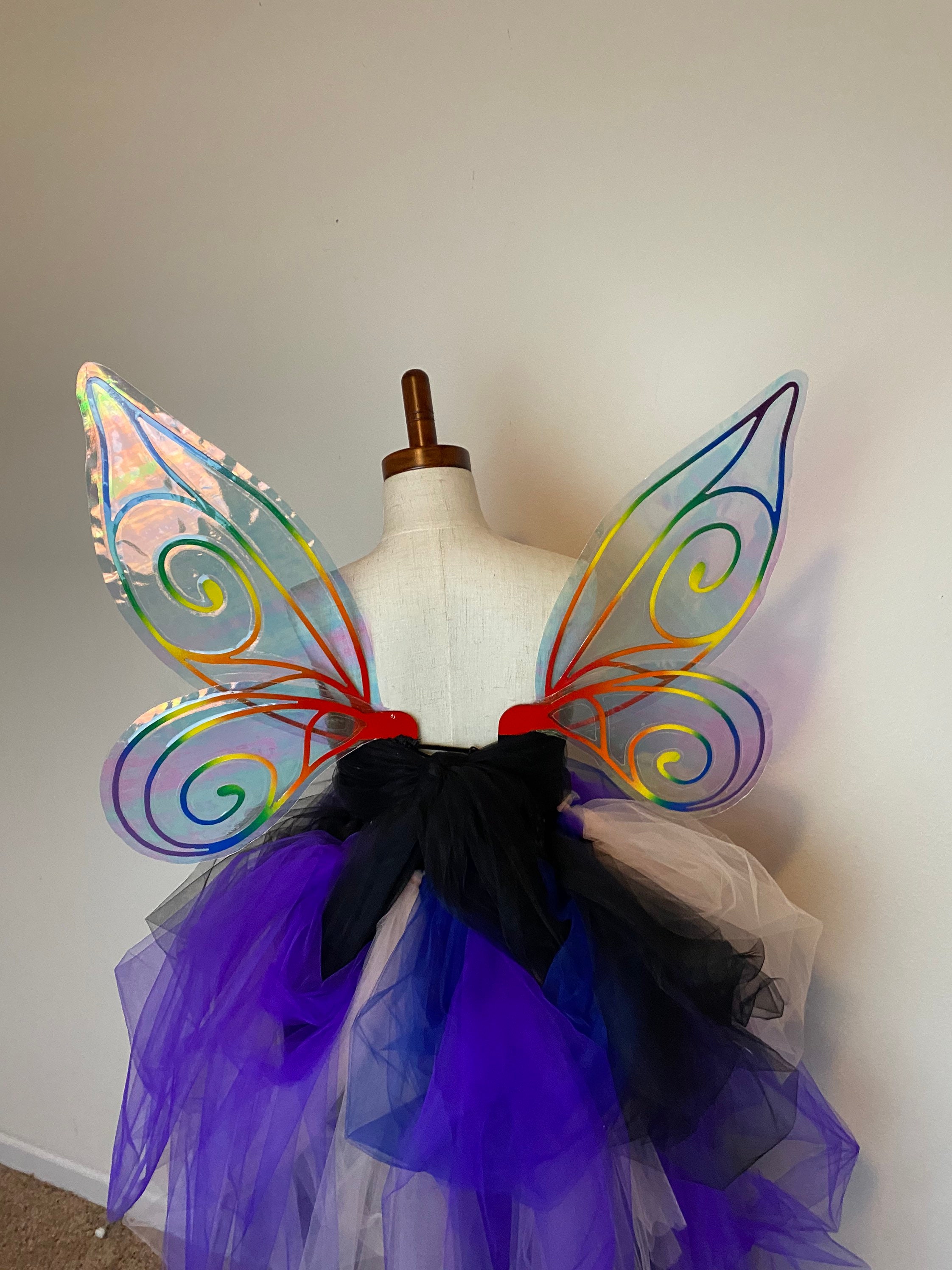 Small Iridescent Rainbow Fairy Wings | Etsy