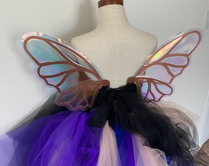 Small Rose Gold Iridescent Fairy Wings