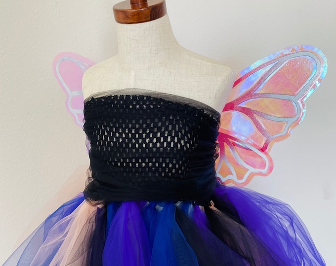 Small Pink And White Iridescent Fairy Wings