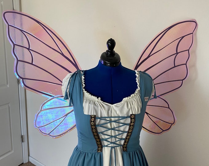Extra Large Purple and Pink Iridescent Fairy Wings