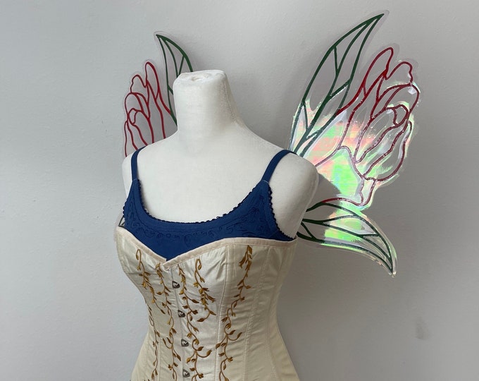 Medium Iridescent Rose Fairy Wings,  Costume Cosplay Fairy Wings
