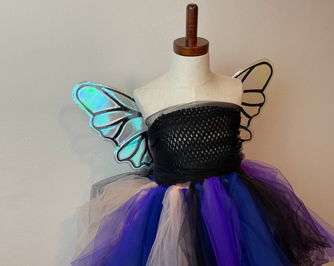 Small Black and Gold Iridescent Butterfly Fairy Wings