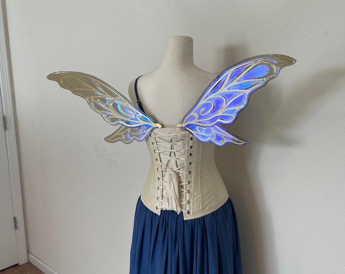 Medium Iridescent Gold and Purple Fairy Wings