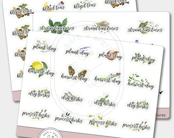Herbal Witching // Planner Stickers, Cottagecore, Pagan, Journal