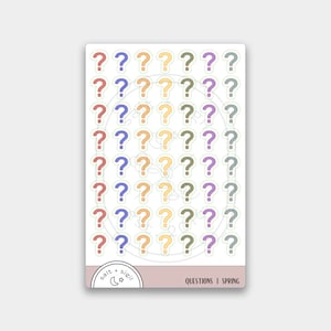 Question Marks // Tiny Icons - Planner Stickers, Gift, Tasks