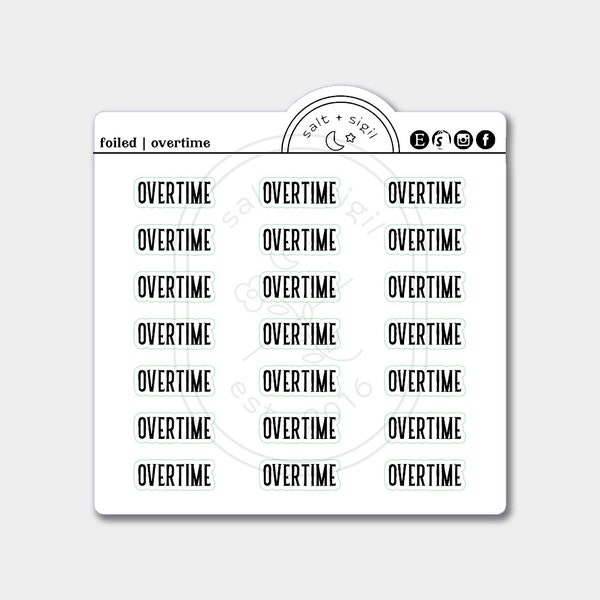 Overtime // Foil Script