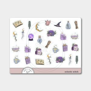 Eclectic Witch Sampler // Planner Stickers, Gift, Pagan