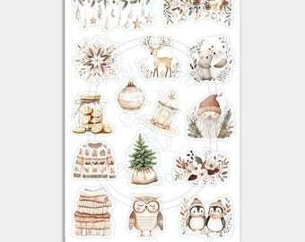 Winter | Cozy // Deco sheet - Planner Sticker, Yule, Witch, Journal