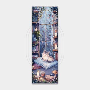 Sleepy Kitty // Bookmarks - Planner Stickers, Bookish, Reading, Library