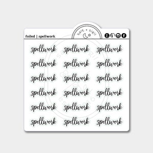 Spellwork // Foil Script