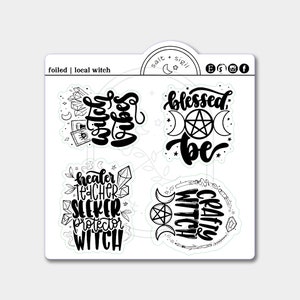 Local Witch // Foil Icons - Planner Stickers, Gift, Journal