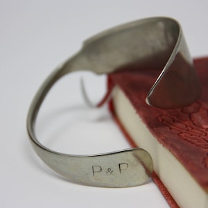 Silverware jewelry bracelet, butter knife bracelet Stainless Steel bangle English