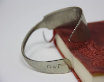 Silverware jewelry bracelet, butter knife bracelet Stainless Steel bangle English