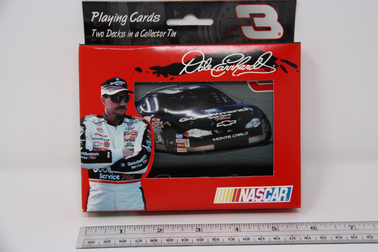 Dale Earnhardt Playing Cards in Embossed Commemorative Tin Box Etsy