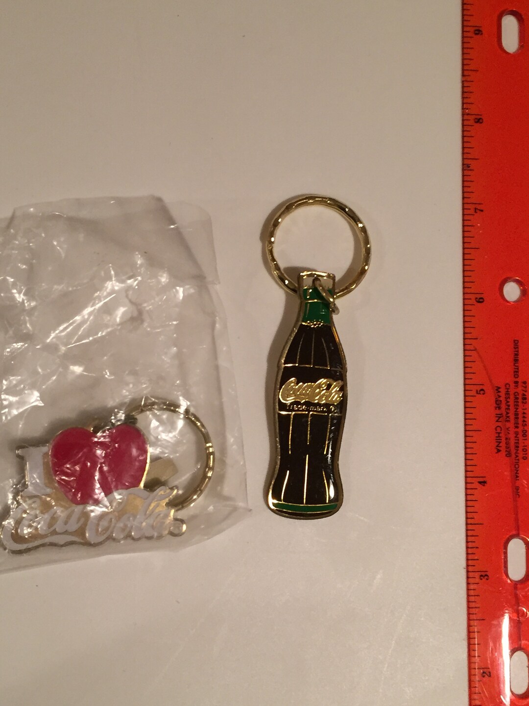 Vintage Coca Cola Keychain Collectibles Set of 2 Etsy