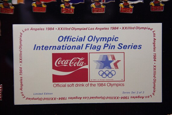 RARE 1984 Summer Olympics Coca-cola Limited Edition Pin Set - Etsy