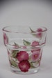 Hand painted Glass Flower Pot Votive Candleholders 