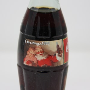 Coca-Cola Christmas 1995  8 oz. Special Edition Coke bottle