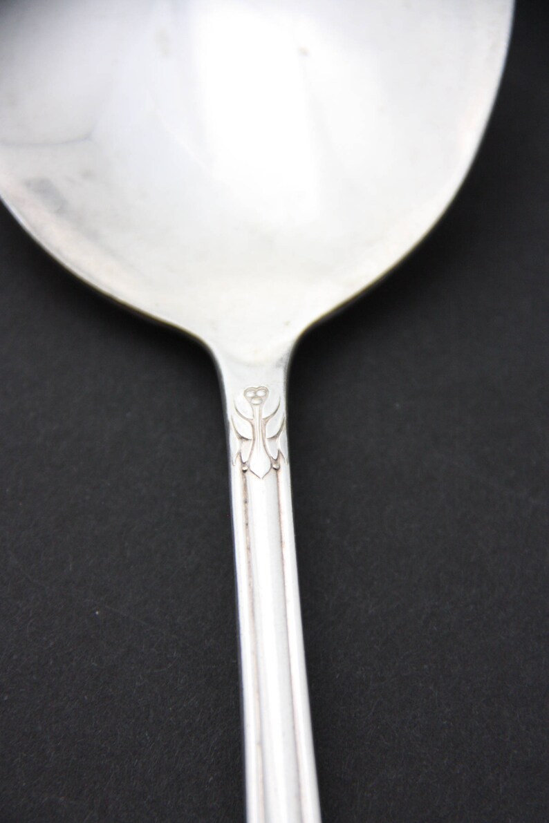 Vintage Wm Rogers Silverplate Serving Spoon Silverware