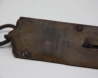 Vintage Chatillon's Balance No. 2 brass scale 48 lbs.