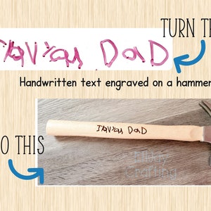 Engraved Personalized Hammer, Home Builder Construction Worker Gift, Father&#39;s Day Dad Gift, Fathers Day Gift for Dad Kids, From Daughter Son