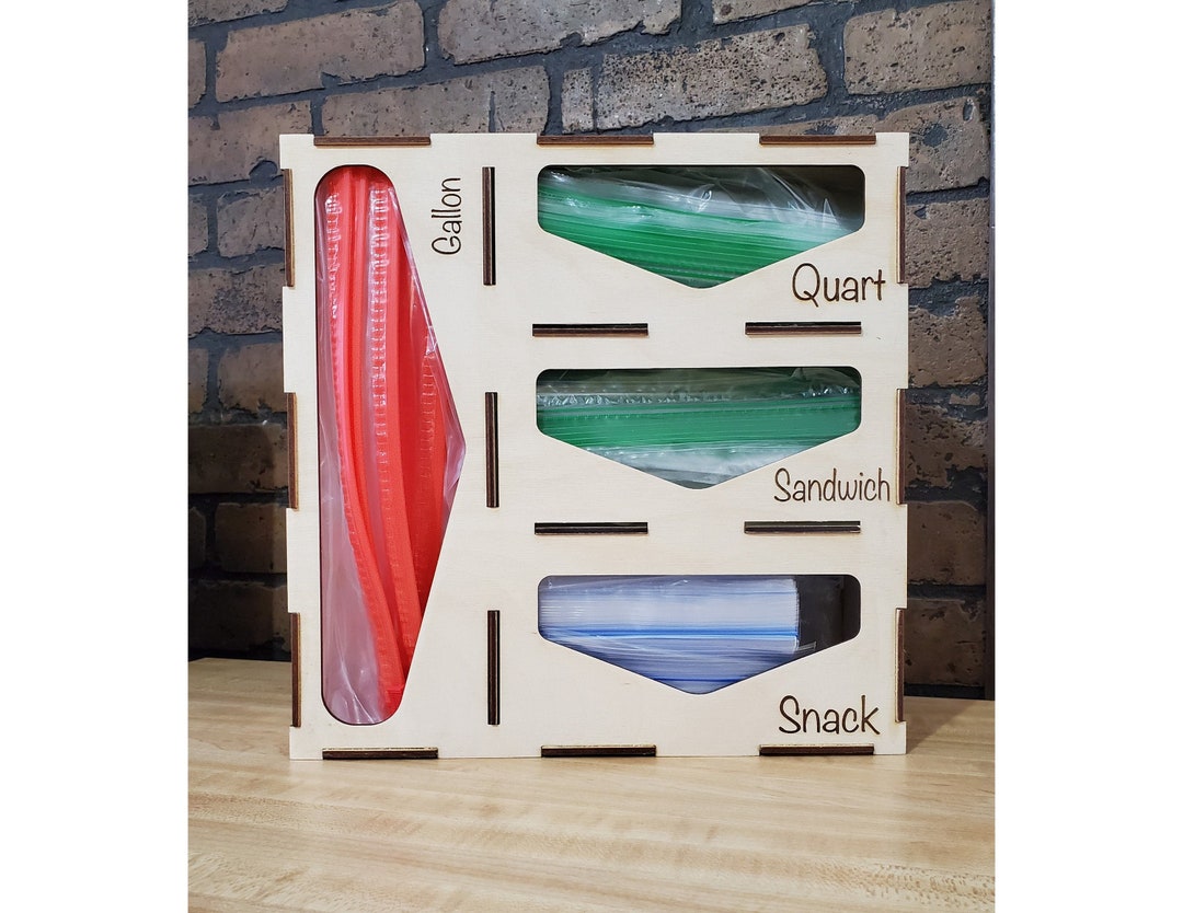 Kitchen Storage Bag Organizer Plastic Bag Organizer Zip Bag Etsy