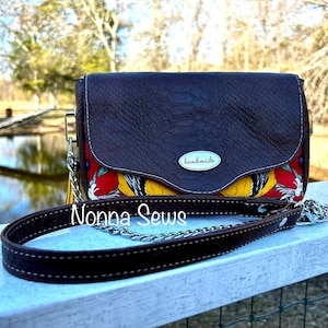 Handmade Yellow Songbird Lamb Skin Crossbody