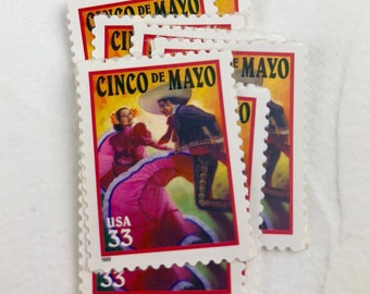 Cinco de Mayo Postage Stamps | 10 Unused Vintage Postage Stamps | 33 Cents | 1999