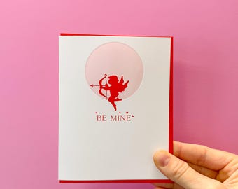 Be Mine Letterpressed Greeting Card