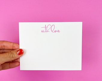 With Love | Letterpressed Valentine's Stationery