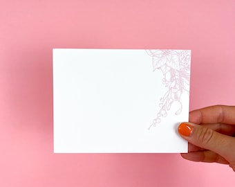 Pink Holly | Letterpressed Stationery