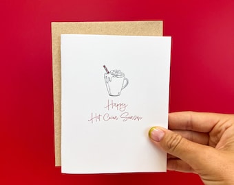 Happy Hot Cocoa Season | Letterpressed Christmas Greeting Card