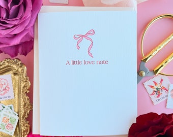 Love Note | Letterpressed Valentine's Day Greeting Card