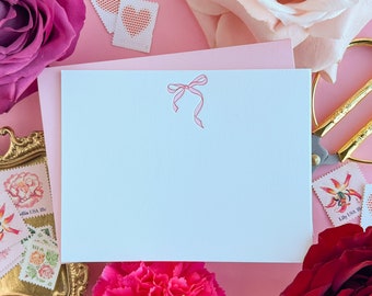 Bow | Letterpressed Valentine's Stationery
