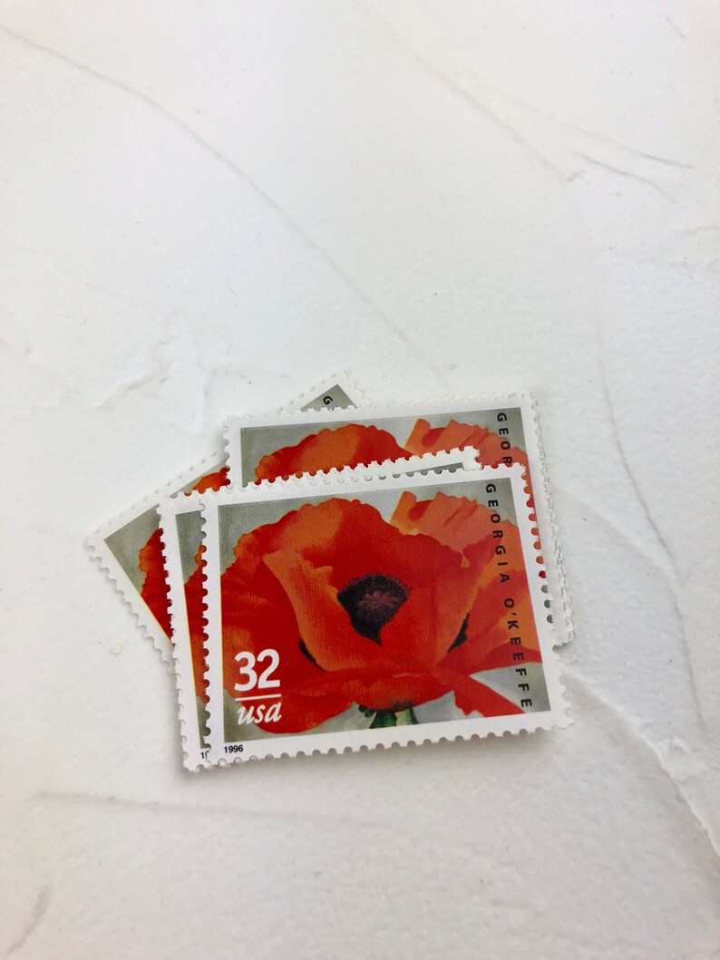 O'keeffe Postage Stamps 10 Unused Vintage Etsy