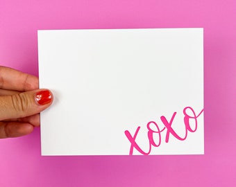 XOXO | Letterpressed Valentine's Stationery