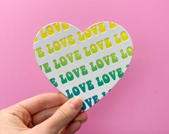 BFF Love Stationery Set | Letterpressed Valentine's Day Stationery