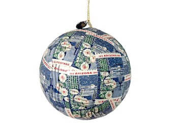 Arizona State Ornament | Postage Stamp Ornament