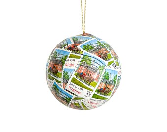 Virginia State Ornament | Postage Stamp Ornament